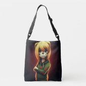 Tote Bag Girl Green Sweater クロスボディバッグ (裏面)