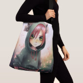 Tote Bag green cap クロスボディバッグ (クローズアップ)