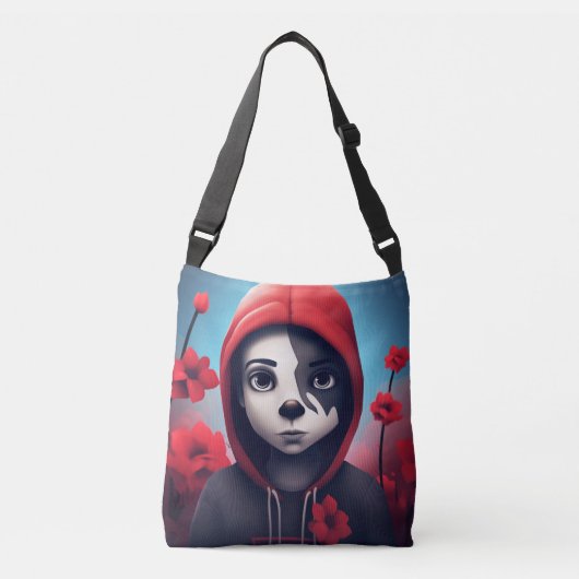 Tote Bag grey sweater クロスボディバッグ (正面)