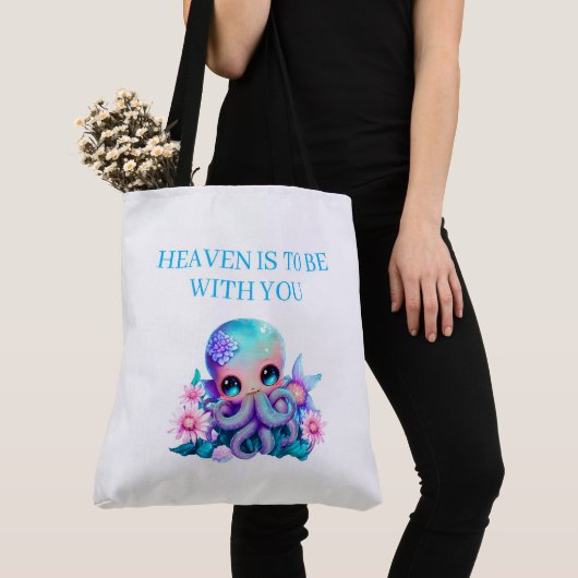 Tote Bag heaven is to be with you トートバッグ (クローズアップ)