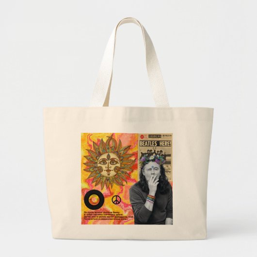 Tote Bag Hippie ラージトートバッグ (正面)