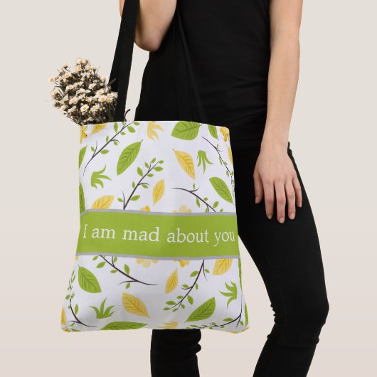 Tote Bag I am mad about you. トートバッグ (クローズアップ)