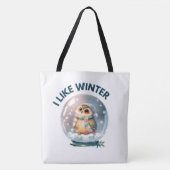 Tote Bag  I like winter トートバッグ (正面)