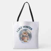 Tote Bag  I like winter トートバッグ (正面)