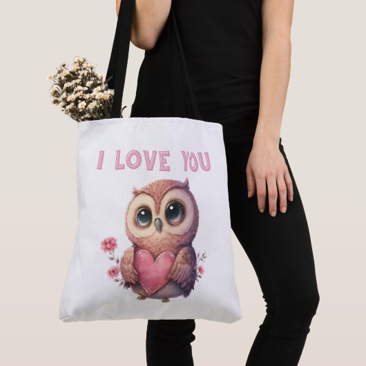 Tote Bag I Love you トートバッグ (クローズアップ)