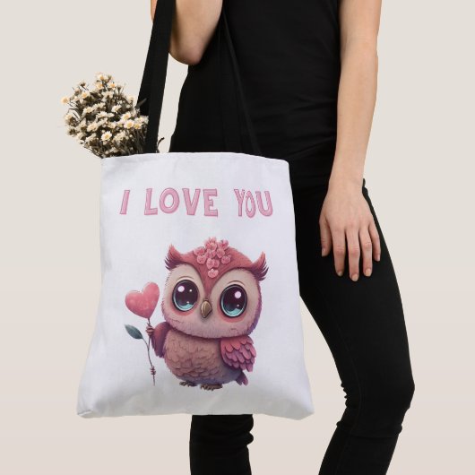 Tote Bag I Love you トートバッグ (クローズアップ)