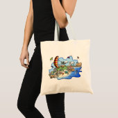 Tote bag image du site de parapente de Roquebrune トートバッグ (正面(商品))