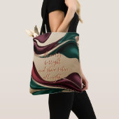 Tote bag in stylish abstract graphic トートバッグ (クローズアップ)