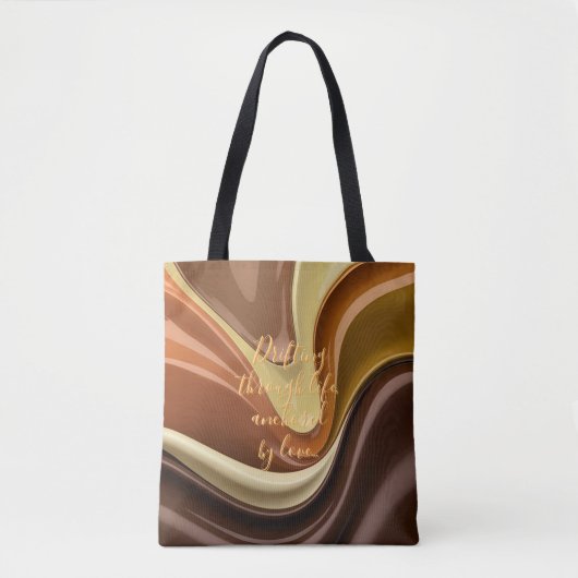 Tote bag in stylish abstract graphic トートバッグ (正面)
