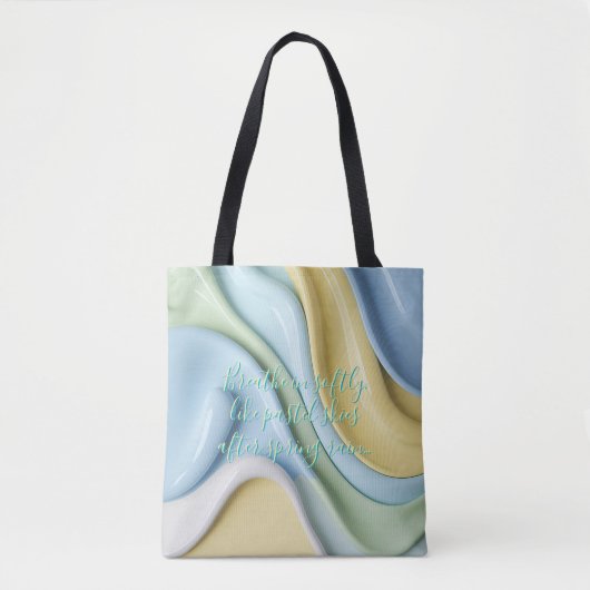 Tote bag in stylish abstract graphic トートバッグ (正面)