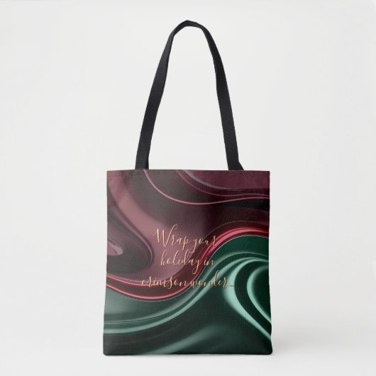 Tote bag in stylish abstract graphic トートバッグ (正面)