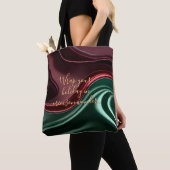 Tote bag in stylish abstract graphic トートバッグ (クローズアップ)
