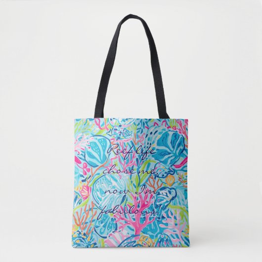 Tote bag in stylish graphic トートバッグ (正面)