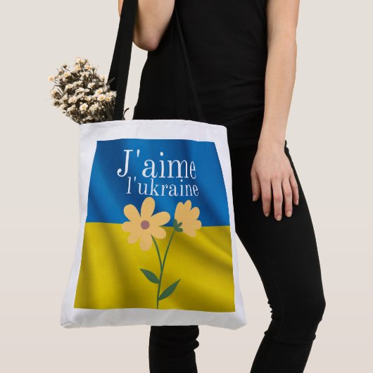 Tote Bag J'aime l'Ukraine トートバッグ (クローズアップ)