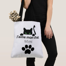 Tote Bag J'aime mon chat Mimi トートバッグ