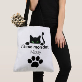 Tote Bag J'aime mon chat Missy トートバッグ