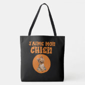 Tote Bag J'aime mon chien トートバッグ (正面)