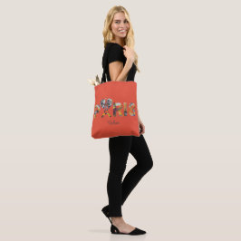 Tote Bag J'aime Paris avec un décor urbain トートバッグ