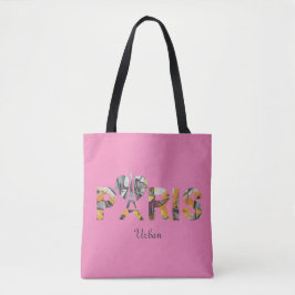 Tote Bag J'aime Paris avec un décor urbain  トートバッグ