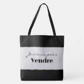 Tote Bag Je n'suis pas à vendre トートバッグ (正面)