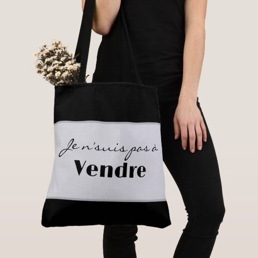 Tote Bag Je n'suis pas à vendre トートバッグ (クローズアップ)