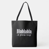Tote Bag Je parle trop トートバッグ (正面)