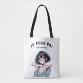Tote Bag “Je Peux Pas (J’ai Pas Envie)” トートバッグ (正面)