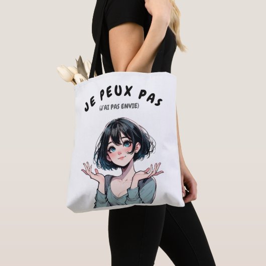 Tote Bag “Je Peux Pas (J’ai Pas Envie)” トートバッグ (クローズアップ)