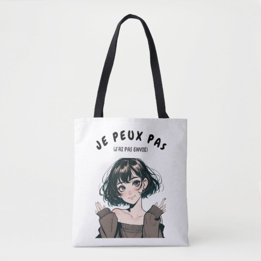 Tote Bag “Je Peux Pas (J’ai Pas Envie)”  トートバッグ (正面)