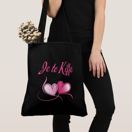 Tote Bag Je te kiffe トートバッグ (クローズアップ)