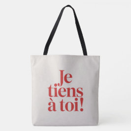 Tote Bag Je tiens à toi ! トートバッグ