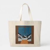 Tote Bag Jumbo Hivernal - Boule à Neige ラージトートバッグ (裏面)