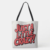 Tote Bag Just a little crazy トートバッグ (裏面)