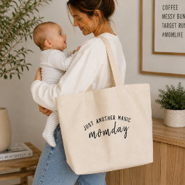 Tote Bag | Just Another Manic Monday Mom Life ギフト ラージトートバッグ