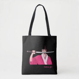 Tote bag Katana girl トートバッグ