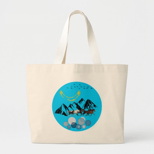 Tote Bag Kazakhstan  ラージトートバッグ (正面)