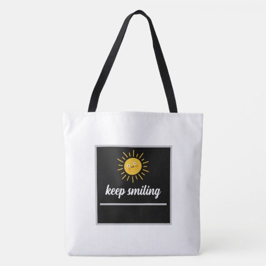 Tote Bag keep smiling トートバッグ (正面)