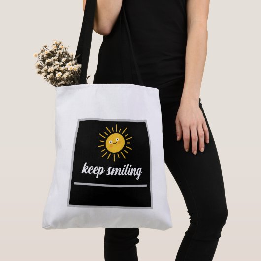 Tote Bag keep smiling トートバッグ (クローズアップ)