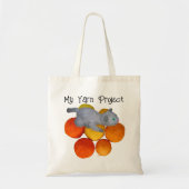 Tote Bag - Kitten Playing on Yarn トートバッグ (正面)