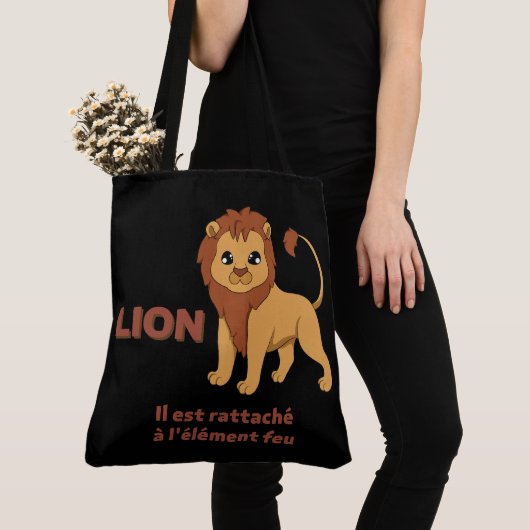 Tote Bag Lion トートバッグ (クローズアップ)