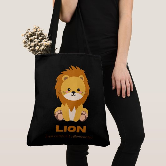 Tote Bag Lion トートバッグ (クローズアップ)