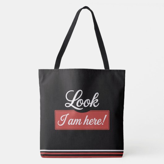 Tote Bag Look I am here! トートバッグ (正面)