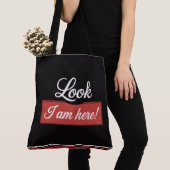 Tote Bag Look I am here! トートバッグ (クローズアップ)