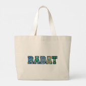 Tote bag MAROC – sac cabas typographique ラージトートバッグ (裏面)