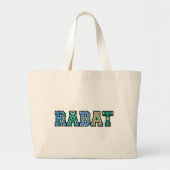 Tote bag MAROC – sac cabas typographique ラージトートバッグ (正面)