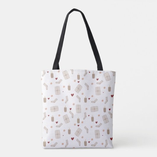 Tote Bag (Medium) - Christmas Pattern トートバッグ (裏面)