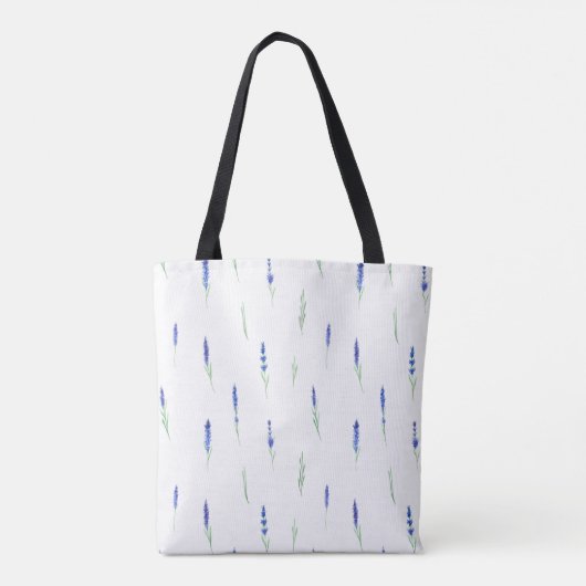 Tote Bag (Medium) - Lavender Pattern トートバッグ (裏面)
