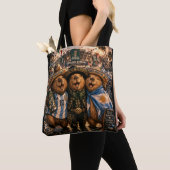 Tote bag Mujer Capibarras viajeros トートバッグ (クローズアップ)