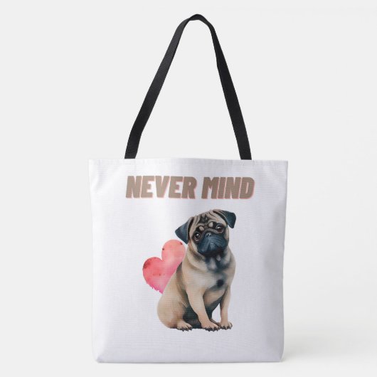 Tote Bag Never mind トートバッグ (正面)