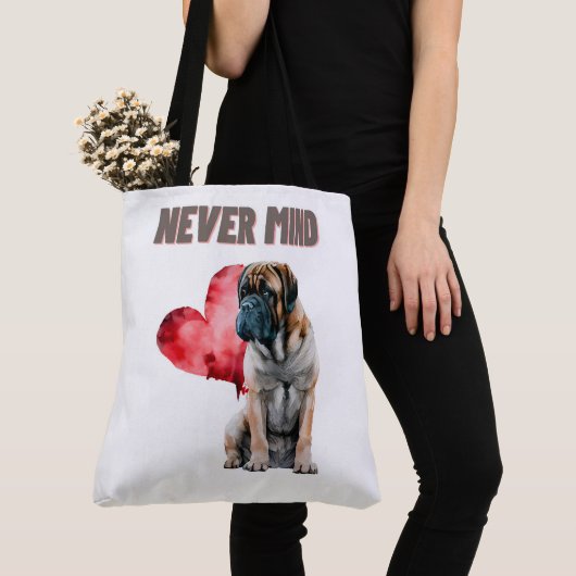 Tote Bag Never mind トートバッグ (クローズアップ)